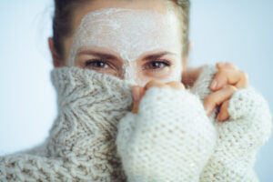 try not to use face peels and chemical masks in order to help with your skin care in winter